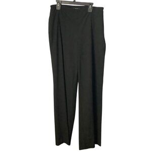 Talbots Womens Black Hollywood Pants Size 6 Straight Leg Dress Trousers‎